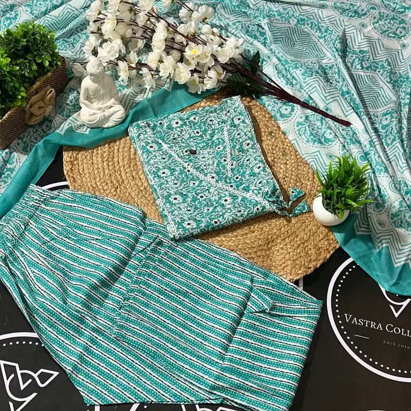 Readymade Kurta Pant Dupatta - DESIGN 27 - VASTRA COLLECTIONVASTRA COLLECTION