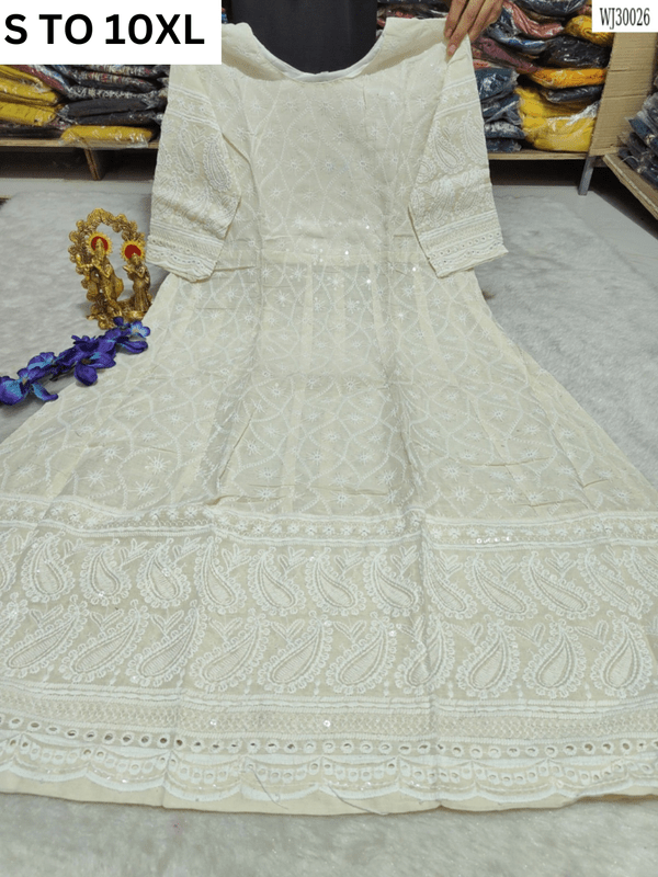 Readymade long gown full flair S TO 10XL - DESIGN 11 - VASTRA COLLECTIONVASTRA COLLECTION