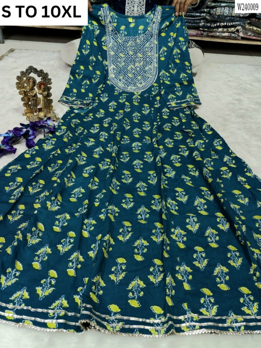 Readymade long gown full flair S TO 10XL-DESIGN 17